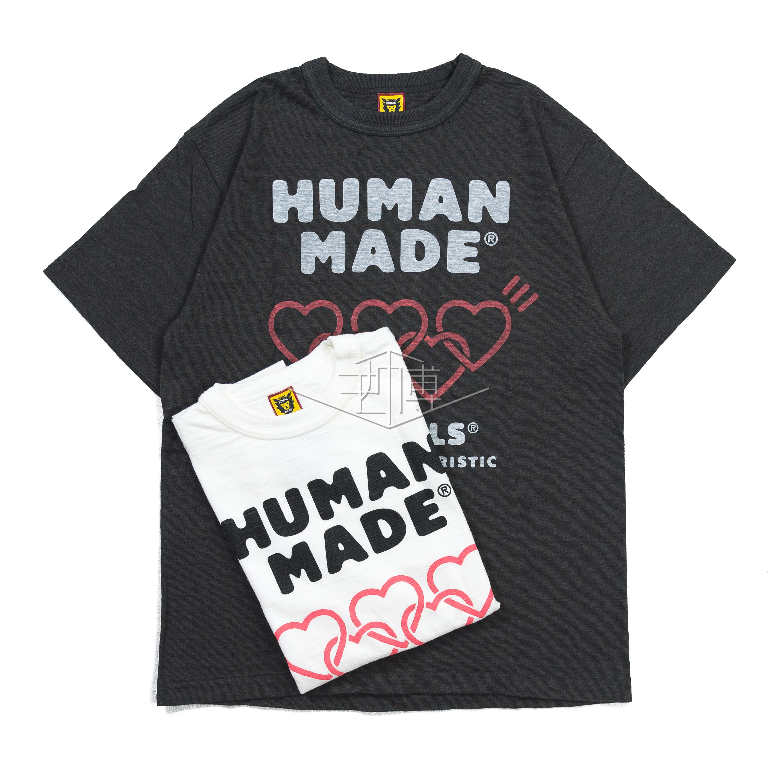 现货human made t-shirt hm17te012 爱心五环logo 短袖t恤 19ss