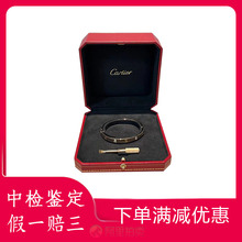 [99] Cartier / Cartier Love 18k розовый золотой широкая версия браслет с четырьмя бриллиантами 17 женский оригинал