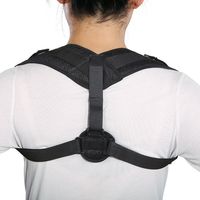 背部弯曲纠正-可调节护肩带防驼背矫正带 成人