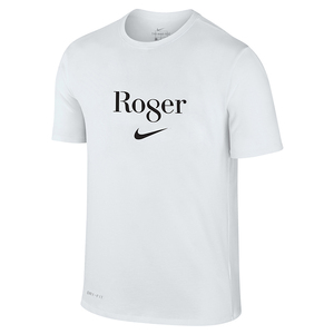 Nike耐克网球服男短袖费德勒RF温网8冠纪念衫T恤上衣限量版AO0981网球服