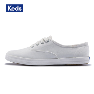 Keds旗舰店 女鞋 帆布鞋 新款 休闲鞋 板鞋 奶油色 WF54515帆布鞋女