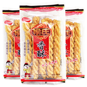 侯氏香酥麻花100gx10小麻花零食陕西西安特产美食休闲零食小吃麻花小吃