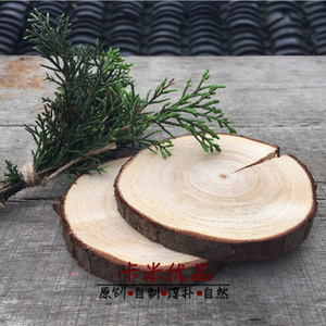 zakka天然松树实木木片拍照道具复古珠宝摄影淘宝道具道具树