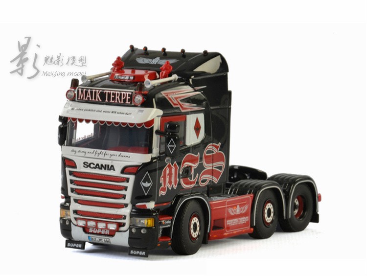 wsi 1:50 斯堪尼亚scania 6x2卡车拖头mts maik terpe模型01-2468