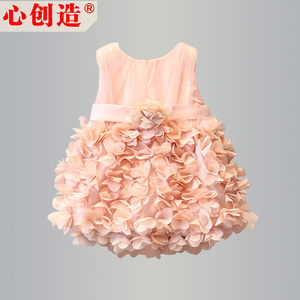 女童连衣裙婴儿夏装0-6岁韩版礼服背心裙子儿童裙春女宝宝公主裙女童礼服