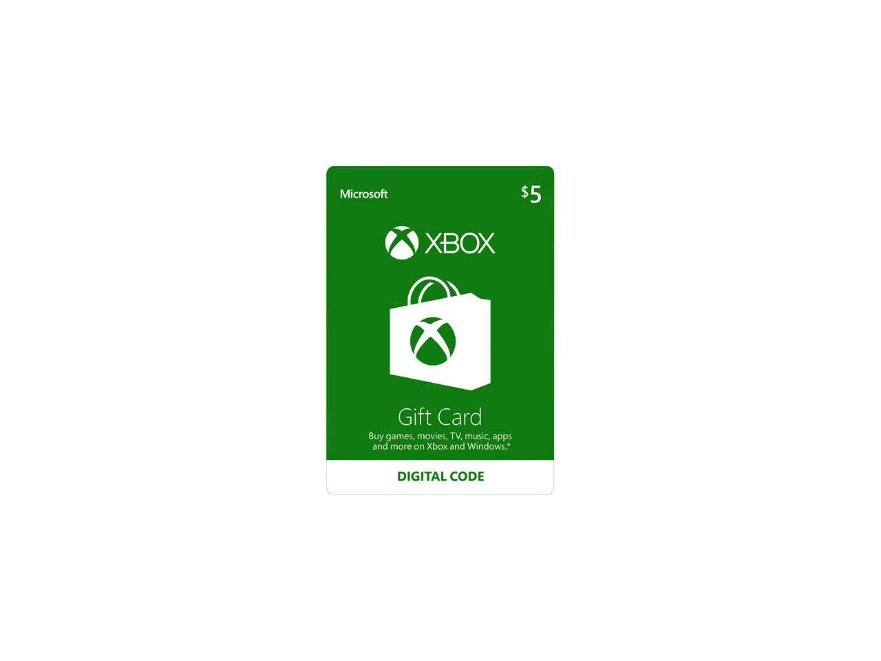 自动发货 xbox live 美服 5美元 gift card 充值礼品卡点卡