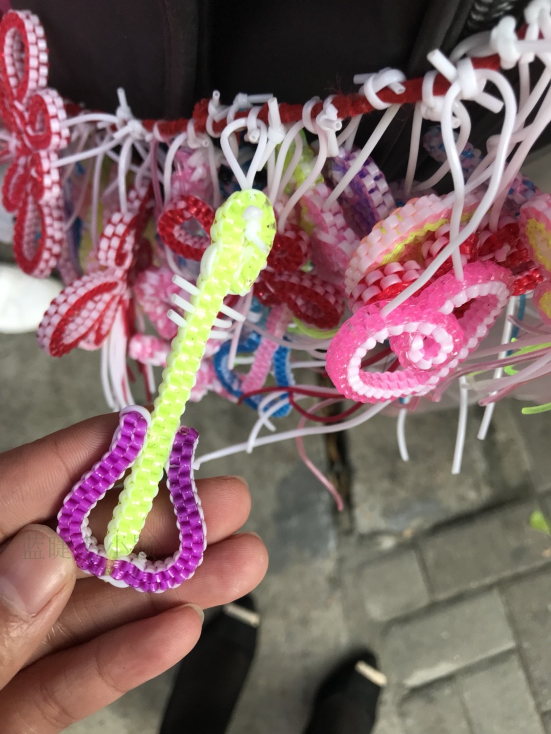 实心编织自绳绳手空心玻璃丝可水晶毫米穿儿童玩具2彩色手工塑料