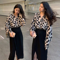 Autumn 2020 new plus size women's clothing fat mm slimming and age-reducing western style two-piece suit dress