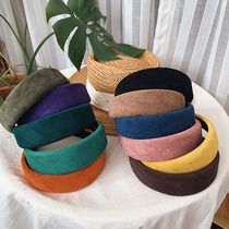 SHEN.EN suede comfortable Hong Kong style simple one-line multi-color versatile classic trend holiday headband headband