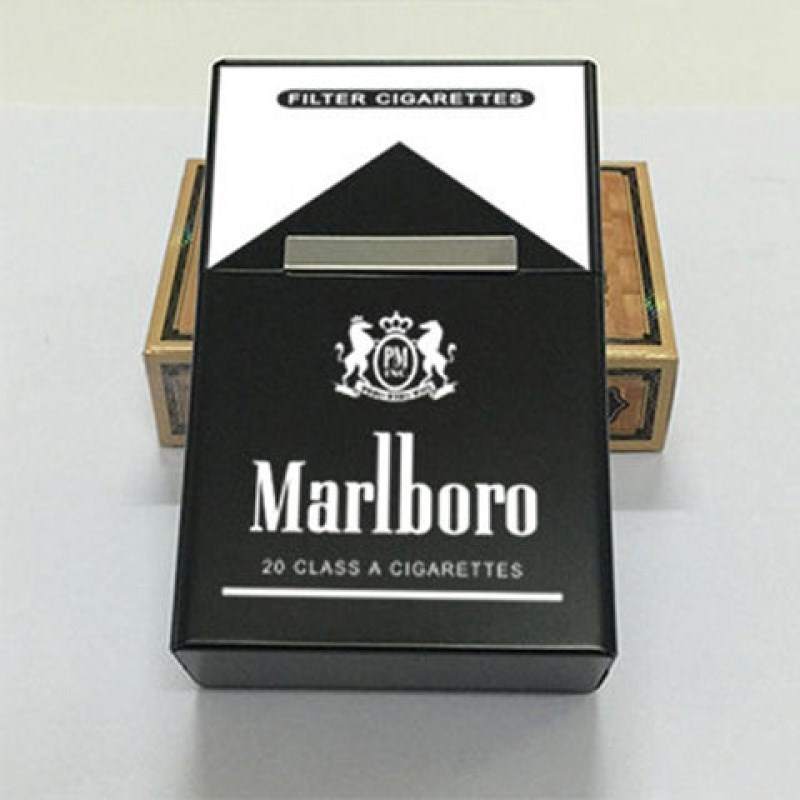 今年自动弹烟盒利群铁盒翻盖送男友好看香烟盒实用耐磨男士超薄烟
