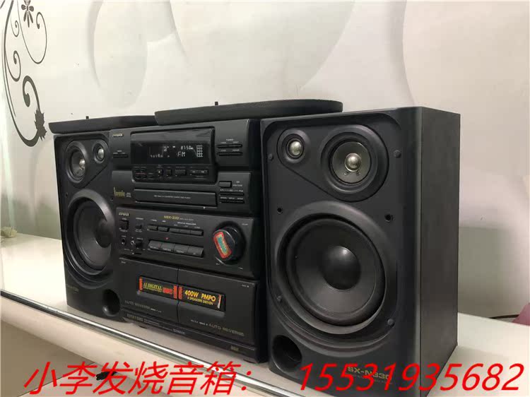 二手aiwa/爱华组合音响nsx-330 发烧hifi 电脑手机音箱进口
