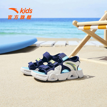 安踏儿童沙滩鞋夏季露趾男凉鞋