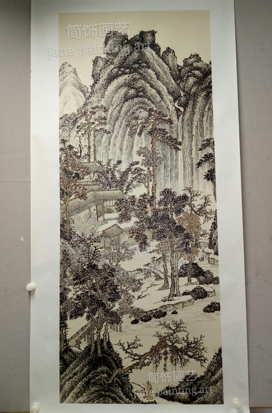 匠心定制 国画山水 毕业创作 装饰画 山水代画