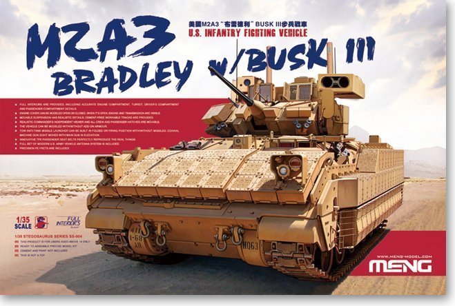 meng模型 1/35 美国m2a3布雷德利 busk iii 步兵