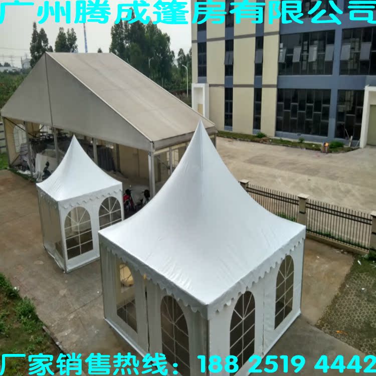 户外尖顶欧式展览帐篷大型篷房罗马遮阳篷婚礼婚庆帐篷出租广州