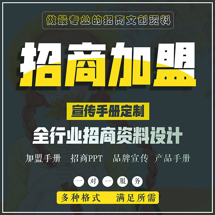 代做产品牌介绍招商加盟ppt宣传手册招商ppt加盟画册文案方案设计