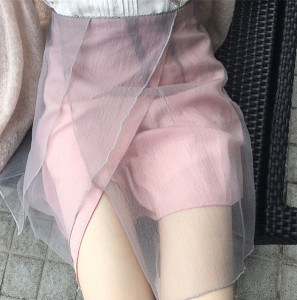 2018春夏装新款ins超火的裙小清新a字裙chic风短裙一步裙半身裙女一步裙