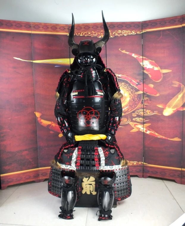 日本武士盔甲可穿真人比例日本甲胄武士铠甲支持定做收藏客厅装饰