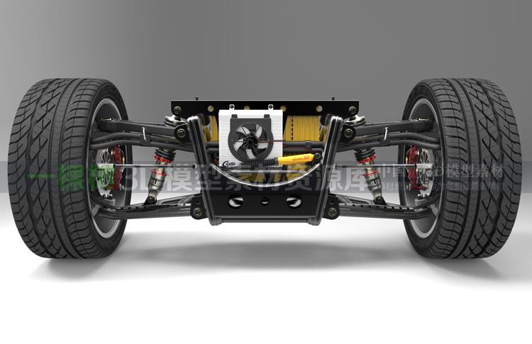a0008电动汽车电tesla特斯拉驱动系统轮毂电机设计3d图纸三维模型