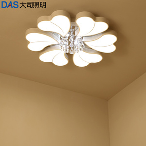 简约现代led卧室灯温馨浪漫吸顶灯具大气客厅灯创意水晶灯餐厅灯吸顶灯