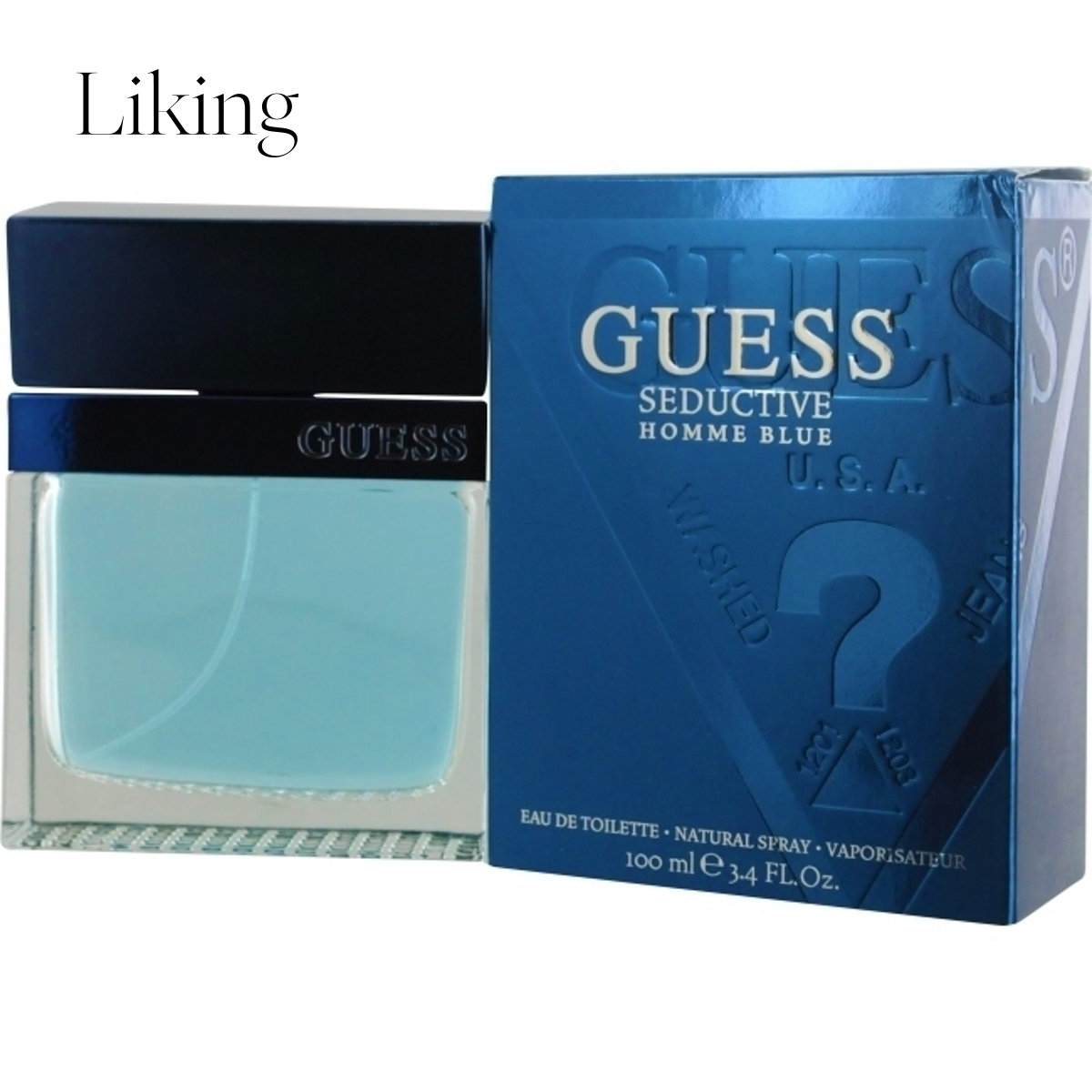 guess 盖尔斯seductive homme blue蓝色魅惑男士淡香水edt 100ml