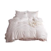 素色纯棉纯色白色被套单件全棉单人被罩双人秋季床上用品200x230