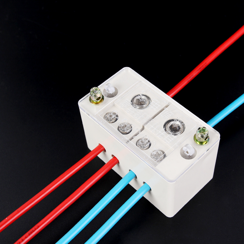 单相二进四出接线盒自升式分线盒fj6家用表电线分线器220v端子排