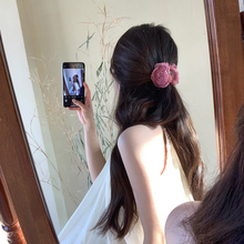 Бог атмосферы - новый китайский ручной розовый шпилька для волос головной убор 2024 новый цветочный клип для женщин