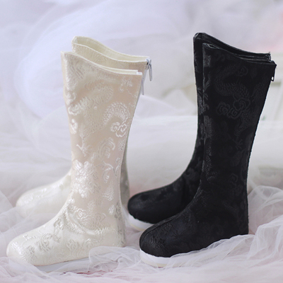 taobao agent BJD shoes 1/4, 4 minutes, 1/3, 3 points, uncle boots, costume cloth boots, ancient style white/black/full 100 free shipping