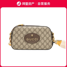 Новый Gucci Gucci, украшенный старинным цветочным логотипом, холст, камера, сумка с одним плечом.