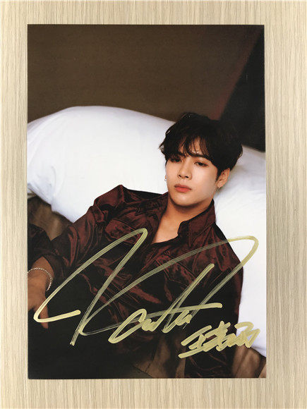 『冲冠』got7jackson嘎嘎王嘉尔亲笔签名照片11款热门定妆照宣传