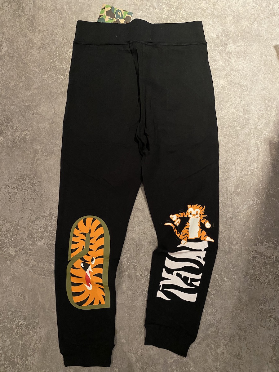 【国内现货】bape 限定老虎鲨鱼背面裤子休闲裤日本制 薄款