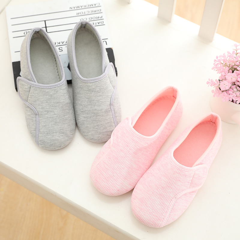 春秋棉布舒适空调房包跟地板拖鞋