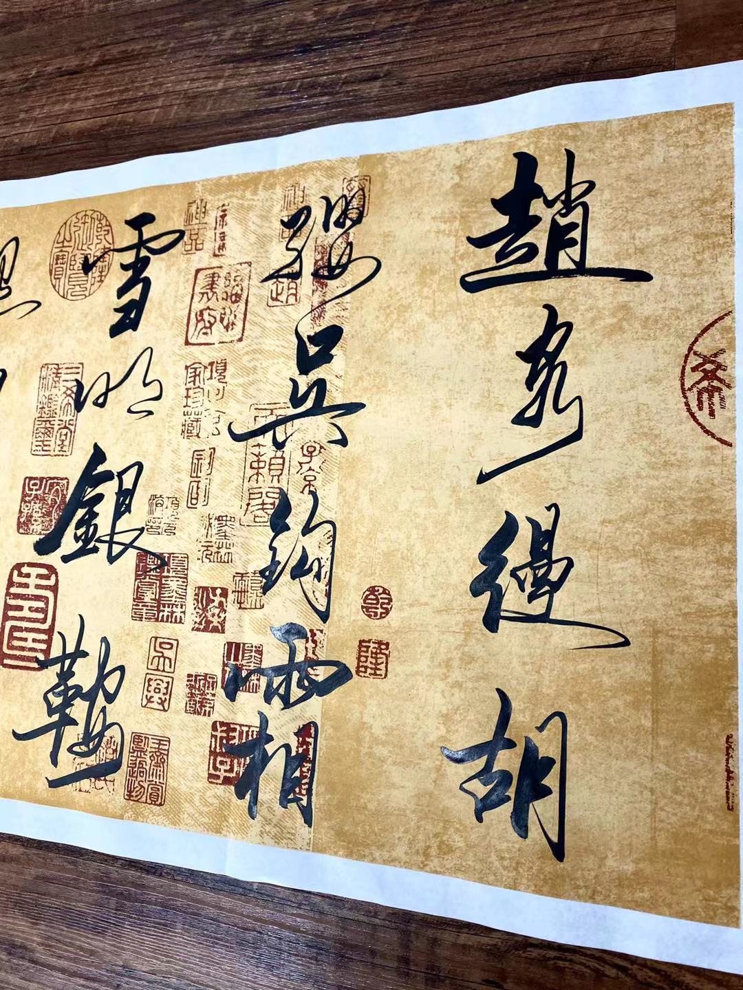 李白侠客行诗词书法作品手迹字画办公室客厅装饰挂画沙发