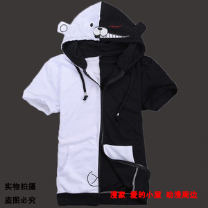 动漫周边 弹丸论破短袖卫衣 黑白熊T恤 COS外套 校服班服春秋上衣动漫cos服