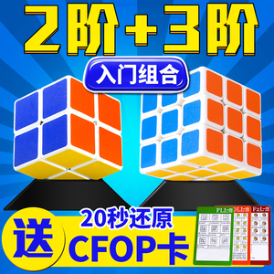 圣手正版初学二阶三阶魔方专业初学比赛组合套装玩具送教程很顺滑魔方