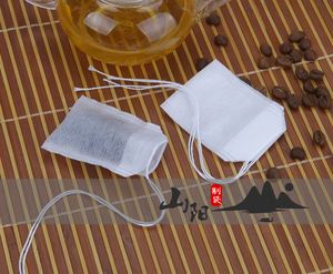 包邮100个5.5-7无纺布抽线茶包袋/煎药袋一次性泡茶袋中药煲汤袋茶包袋