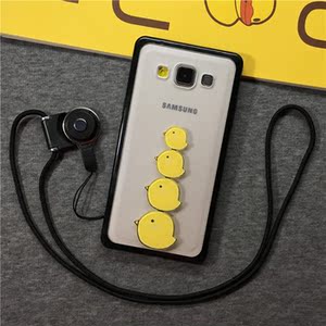 三星A5卡通挂绳壳 A7挂脖