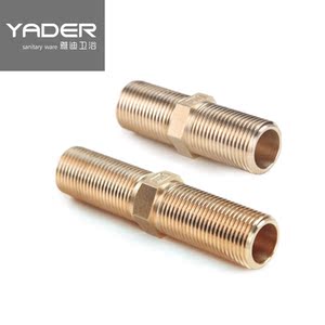 双对丝直接4分水管铜外丝