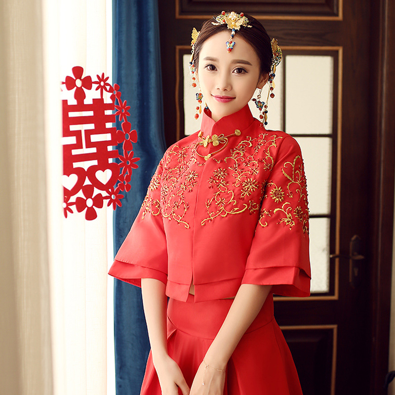 龙凤红旗袍租借|龙凤红旗袍店|龙凤红旗袍出租