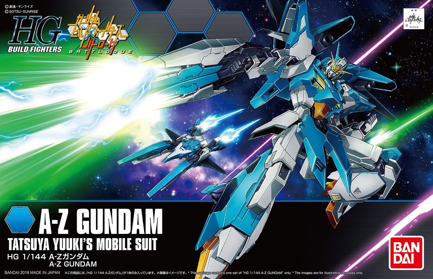 万代hgbf 1/144 a-z高达/惊异z高达【亚马逊限定版 现货