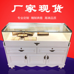 烤漆珠宝首饰品中岛柜台商场玻璃展柜欧式饰品店货架展示柜子现货玻璃展示柜