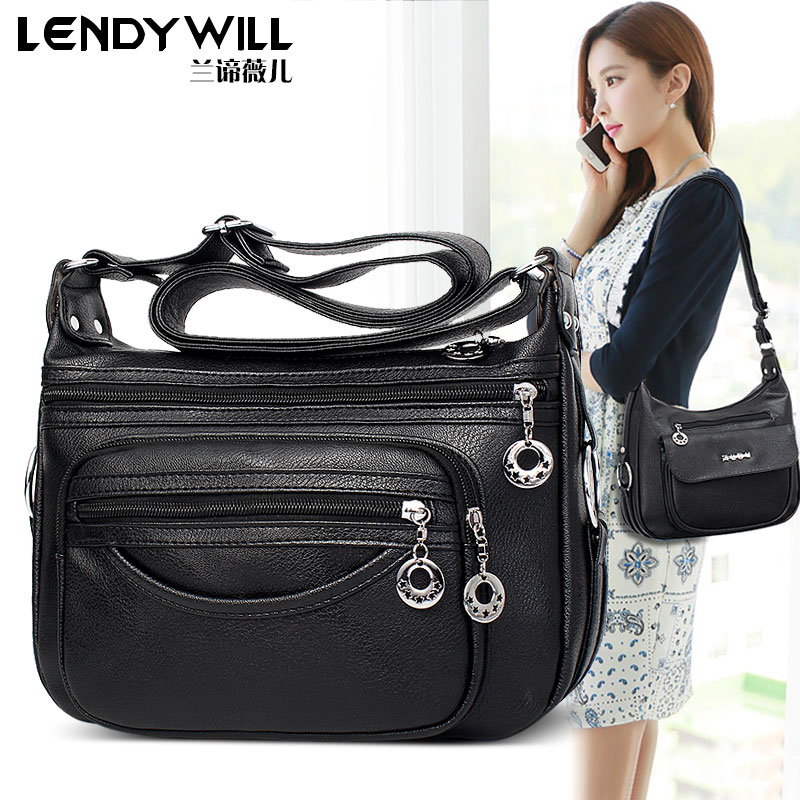 中年女包软皮斜挎包妈妈包中老年妇女士休闲百