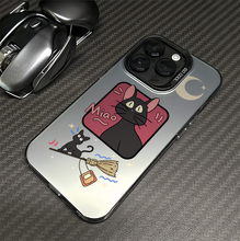 Мультфильм ведьма черная кошка для Apple 15promax оболочка xr новый XS Premium 11 толпа не ударяет оболочку 12 скраб 13 лазер 14 защита от падения plus женский iPhone жесткий корпус