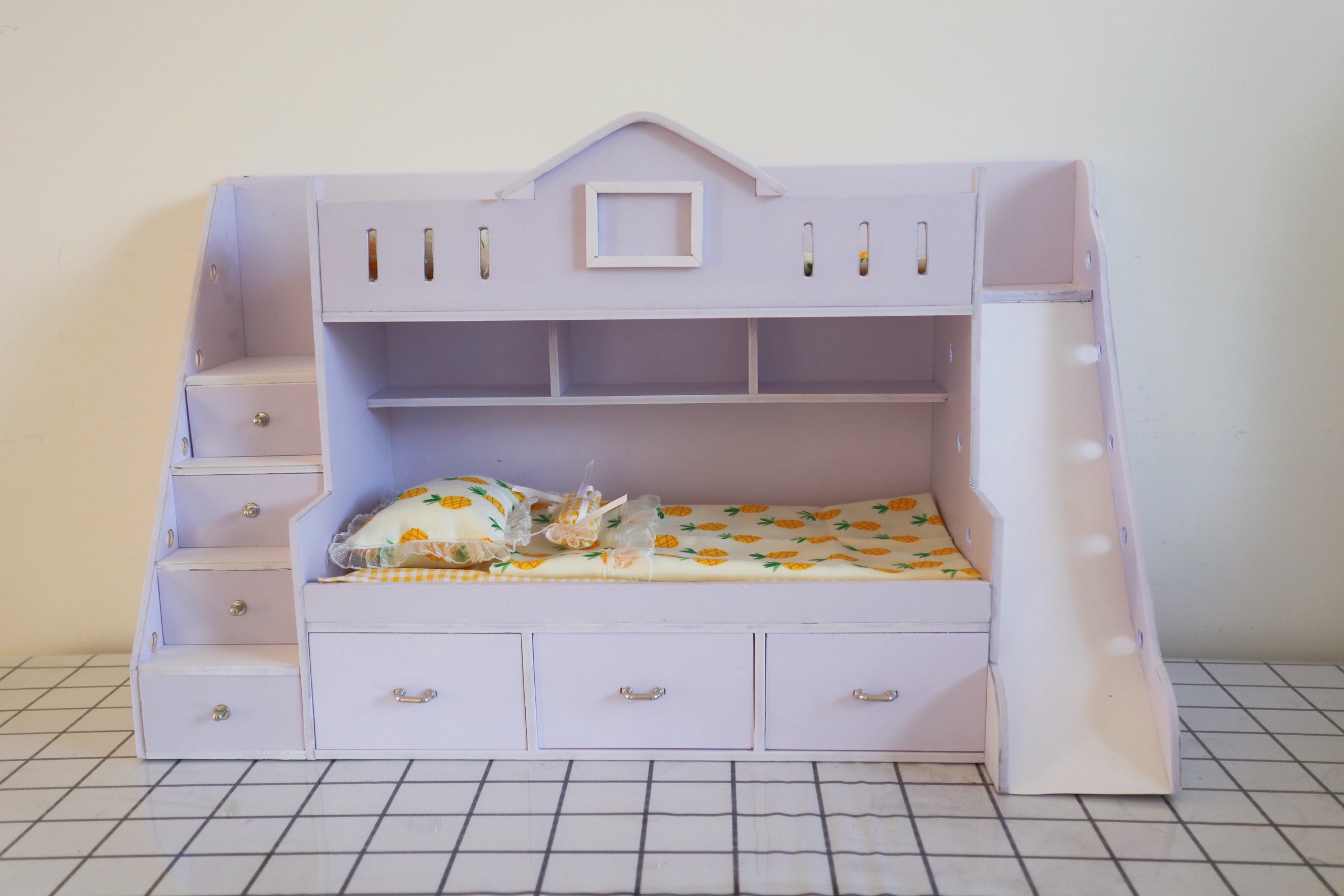 bjd1/61/81/12分娃屋家具娃床定制城堡上下铺