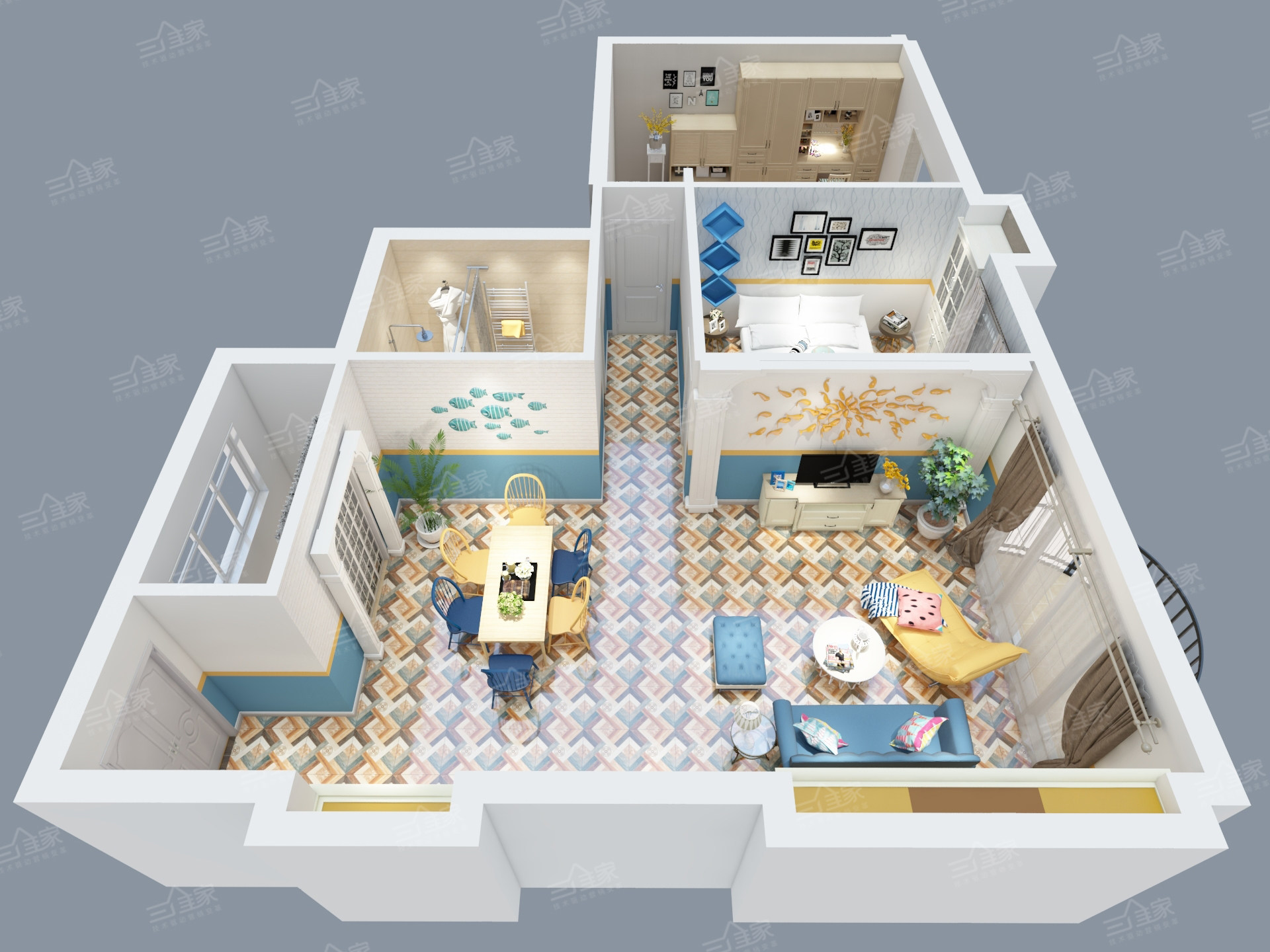 三维家全屋定制橱柜家居设计软件3d云设计vr设计软件快速出效果图