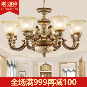 欧式吊灯客厅灯简欧卧室餐厅灯现代简约奢华大气北欧美式复古灯具复古吊灯