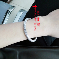 大理雪花银-云南大理丽江雪花银S999纯银手镯