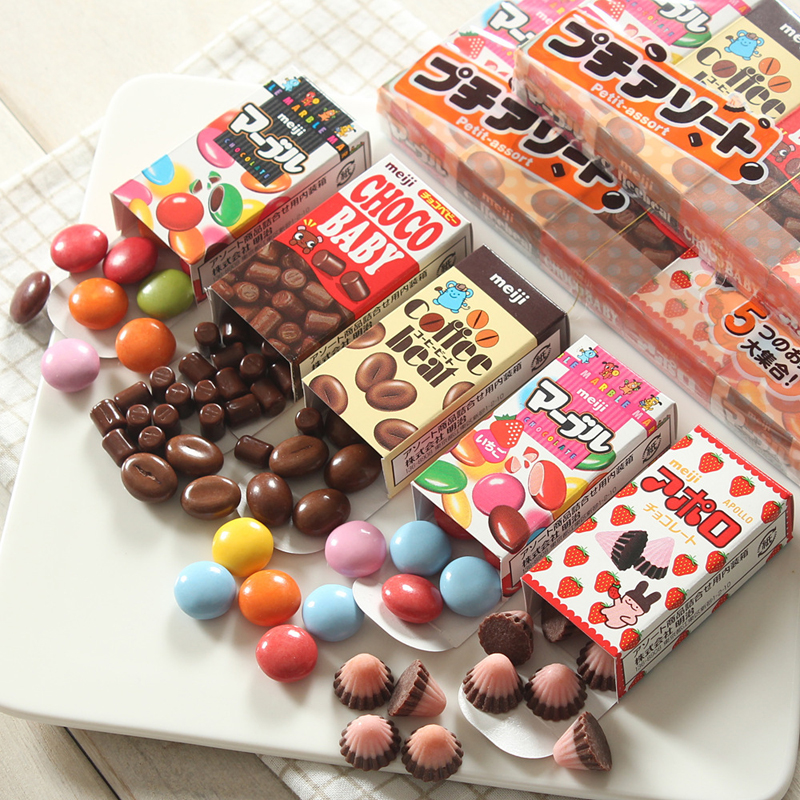 日本进口Meiji明治五宝巧克力豆