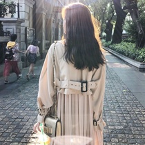 风衣女中长款小个子大衣春秋2020新款韩版英伦风百搭休闲宽松外套